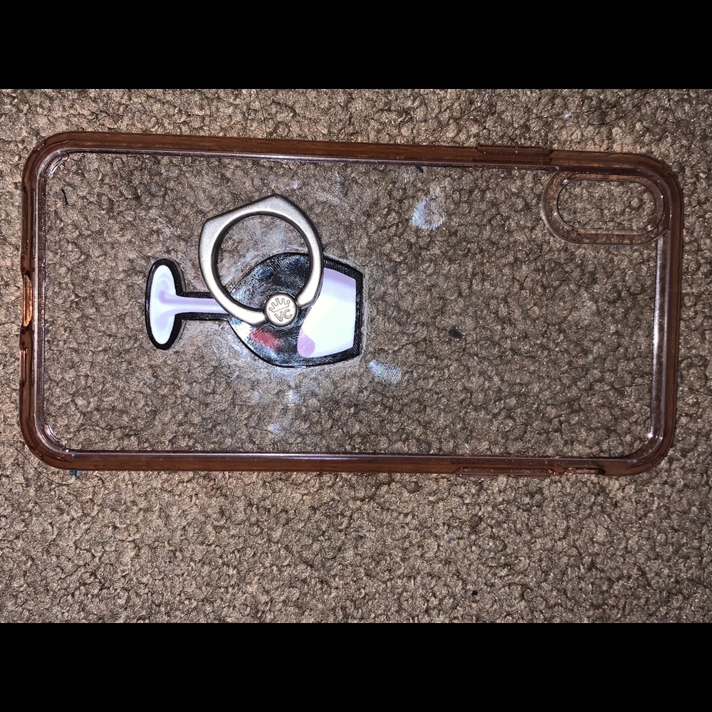 Spigen iPhone XS Max case with velvet caviar grip